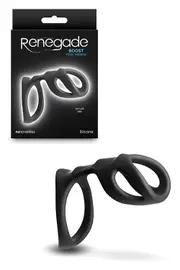 nsnovelties Renegade Boost 4.3" Penis Harness with Cock Ring & Textured Sheath