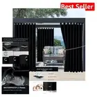 Sunlight Blocking Waterproof Curtains 105" W x 84" L - Perfect for Patio & Porch