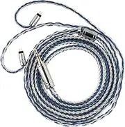 Linsoul Tripowin C-01 IEM Cable, 16 Core Hybrid Copper-Silver Earphone Cable, OFC and Silver-Plated Copper HiFi Replacement Cable for Wired Earbuds (2Pin, 3.5mm)