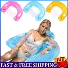 Pool Lounger with Cup Holders and Handles Floating Pool Chair for Adults AU