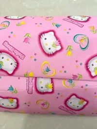 在飛比找Yahoo!奇摩拍賣優惠-三麗鷗kitty桌布中古絕版kitty郁金香桌布。