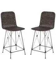 Safavieh Set of 2 Minerva Weaved Counter Stools