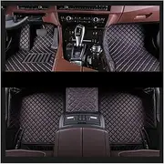 Custom Car Floor Mats Custom Car Floor Mats for Le&xus for ES ES200 ES250 ES300 ES300h ES350 2018 2019 2020 2021 2022 2023 Auto Carpets Foot Coche Car Mats(Black red,2018-2023)