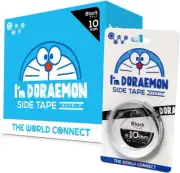TWC I'M Doraemon Table Tennis Side Tape, Black, 0.3 Inches (8 Mm), Pack of 20