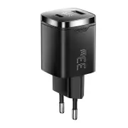 [GaN Tech] ESSAGER ES-CD45 PD33W 2-Port USB PD Charger USB-A+USB-C PD3.0 QC4.0 AFC FCP PPS iP2.4A Fast Charging Digital
