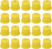 Grcfumo 20Pcs KZ80 Drone Sprayer Nozzle, Cone Drone Atomization Sprayer, Flat Fan Shaped Nozzle for Agricultural Outdoor (Yellow)