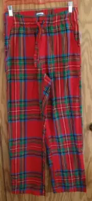 OLD NAVY ST Flannel Pajama PJ Lounge Pants SMALL Red Tartan Plaid NEW TAG
