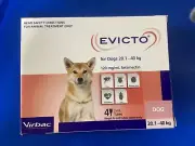Out of Date Evicto Spot On for Dogs 20-40kg - 4 pack New