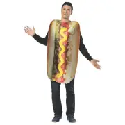 Rasta Imposta Adult Get Real - Loaded Hot Dog Costume - One Size Fits Most - Bro