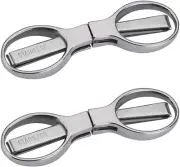 2Pcs Folding Scissors,Safe Portable Travel Scissors,Stainless Steel Telescopic C