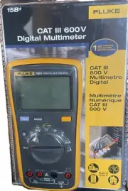 FLUKE 15B+ DIGITAL MULTIMETER CAT III 600V NEW SEALED FREE SHIPPING