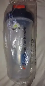 NEW Blender Bottle BRAND PRODUCT 28oz BPA Free Drinking Cup w/Lid NAVY & ORANGE