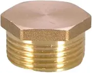 Mirpuytn Thread Pipe Plug - Outer Hex Thread Pipe Plug Fitting - Blanking Plug Fitting, Portable Port Plug, Water Pipe Plug, Hose Adapter for Petroleum Petrochemical