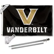 Vanderbilt Commodores Flag Pole and Bracket Mount Holder