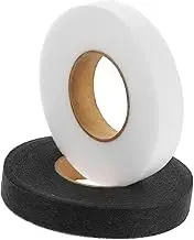 TEHAUX Double Sided Fabric Tape Liner 2 Rolls Non-Woven Iron on Hemming Tape for
