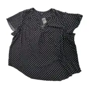 Torrid Flutter Sleeve Chiffon Blouse Top Size 5XL