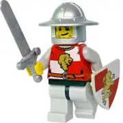 Castle LEGO Lion Knight Quarters with Sword & Shield Kingdoms Minifigure 853373