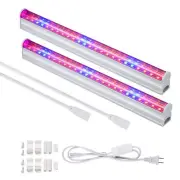 LED Grow Light, 2pcs T5 Tube SMD2835 High Brightness Red Blue Spectrum Plant ...