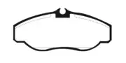 EBC 6000 Series Greenstuff Truck Front For 95-04 Land Rover DP61037 (for: Land Rover)