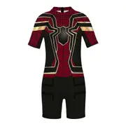 Kids Boys Spiderman Iron Man Venom SwimmingSwimsuit One-piece Summer Swimwear Surf Suit Beachwear -NMAOV Spider-Man A 7-8 Years