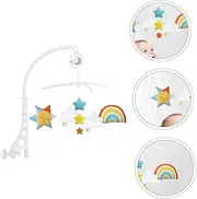 RORPOIR Rainbow Bed Bell Music Plaything Baby's Appeasing Compact Design for Sensory Development for Bedtime