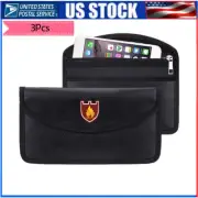 3pcs 2000℉ Fire Proof Safe Bag Fireproof Document Pouch Cash Money Bag US