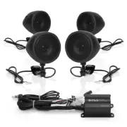 BOSS AUDIO 1000W 4-SPEAKER BLUETOOTH SOUND SYSTEM BLACK YAMAHA MOTORCYCLES ALL