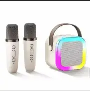 karaoke machine bluetooth Portable Speaker Sistem With 2 Wireless Microphones