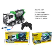 HUINA 1/18 2.4Ghz 9 Channels RC Concrete Car Mixer Truck Ready To Run 1557