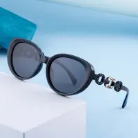 在飛比找Very buy優惠-新歐美時尚偏光貓眼墨鏡女潮高級感鏈條太陽鏡女眼鏡