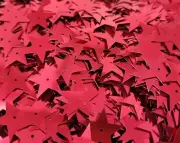 Lot of 1000 pcs Large 3/4" Metallic Red Star Shaped Loose Sequins Sewing Crafts