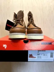 Wolverine Work Wedge 6" Work Boot US Mens 12 Brown Leather