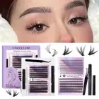 240 PCS Cluster Lashes kit, DIY Lash Extension Kit With Bond Seal & Tweezers