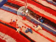 " 4TH OF JULY"/ USA SET #2 HAND CRAFTED SET OF 6 WINE GLASS CHARMS