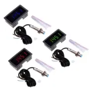 4 Digital Tachometer and Hall Proximity Switch Sensor 12V 9999RPM High-Precision