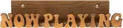 IsMwav Now Playing Vinyl Record Stand Display Wall Mount Solid Wood Album Shelf Bracket Hanging Storage LP Holder for Music