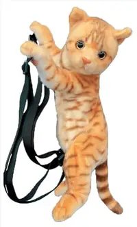 在飛比找WAFUU優惠-Real Cat Plush Backpack TORA U