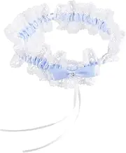 [Ipetboom] Fancy Lace Garter Bowknot Elegant Leg Ring for Women for Wedding Comfortable Elastic Fit