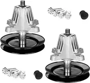 Belleone 918-04822B Spindle Assembly Fits for Craftsman Troy-Bilt Pony Bronco 42" Mower Deck Tractor, Come with All The Mounting Hardware Including Threaded Bolt, Replace 918-04822A 618-04822, 2 Pack