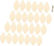 DIY Christmas Decor 50pcs Unfinished Light Bulb Slices Xmas Wood Cutouts Room Decor Decorative Wooden Slices Christmas Tree Decorations