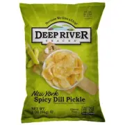 Deep River Snacks New York Spicy Dill Pickle Kosher & Gluten Free Potato Chip...