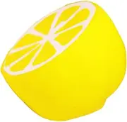 Kisangel PU Simulation Lemon Slow Yellow Decompression for Adults Safe and Elastic PU Material for Home Office and School