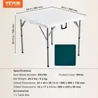 Portable 4 Player Mahjong Table Foldable Card Table with Green Surface for