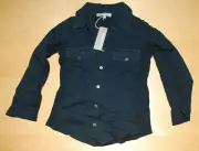 BABY JAMES PERSE TODDLER BLACK BUTTON UP SHIRT IN 4T NEW