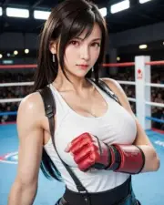 Tifa Final Fantasy 7 Pin-Up Fan Art Print Poster Size A3 JAPAN 297×420mm 243