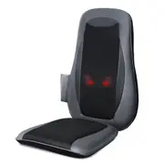 NAIPO Back & Neck Shiatsu Massage Cushion Massage Chair Massager with Heat Rolling Kneading Vibration Seat