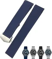 [HKIDKK] 20mm 22mm Rubber Silicone Watch Strap Black Blue Brown Watch Bands for Tag Heuer CARRERA AQUARACER F1 Diving Waterproof Bracelet