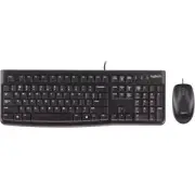 LOGITECH MK120 Keyboard & Mouse Combo Quiet typing and Spill resistant