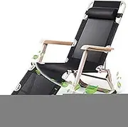 Zero Gravity Lounge Chair, Recliner Lounge Chair Lounger Lounger Beach Garden Bed Adjustable Nap Office Folding Leisure Relaxation Breathable Side Extension Tube Lounge Chair (Color : A) Comfortable