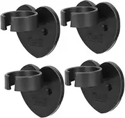 SWOOMEY 4Pcs Heart Shaped Microphone Holders Adhesive Clips for Microphone Support Durable Material for Interviews Performances and Singing